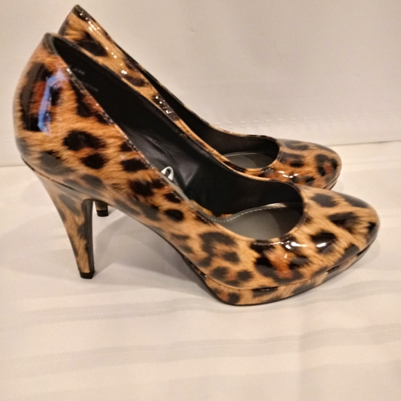 Leopard print patton leather heels - Picture 3 of 7